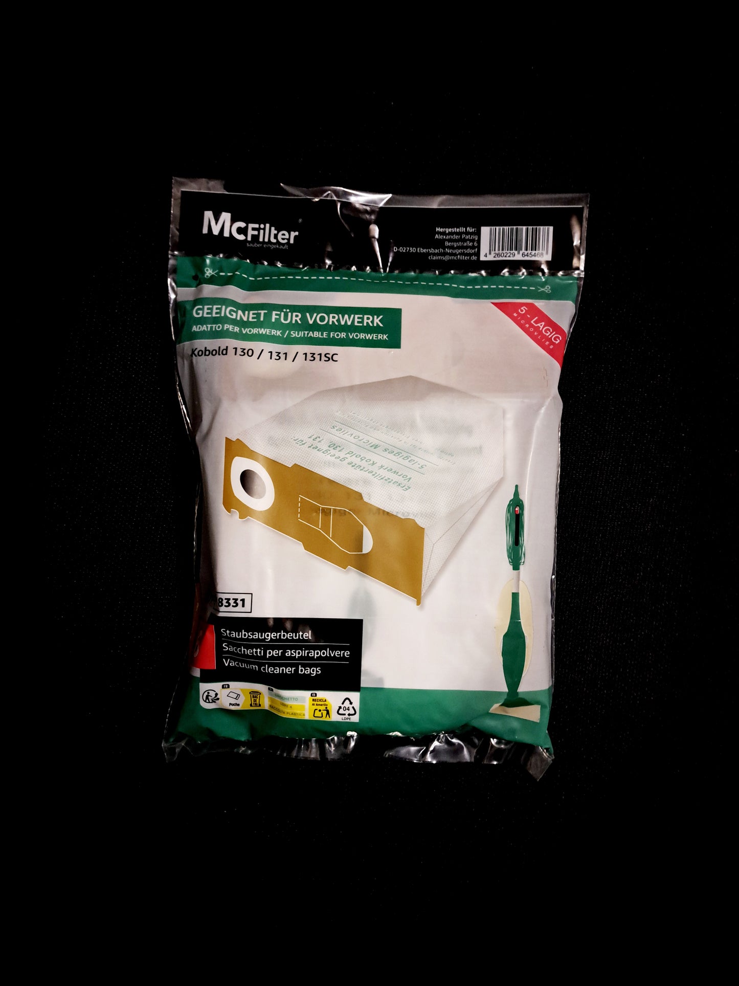 Vorwerk Kobold 131 + EB 350 + Staubbeutel